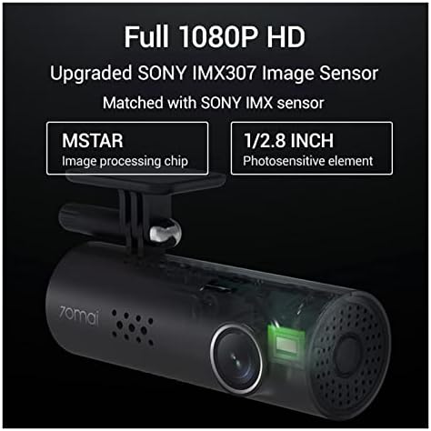 70MAI DashCam 1S CAR DVR WIFI 1080P HD ראיית לילה G-Sensor Camer