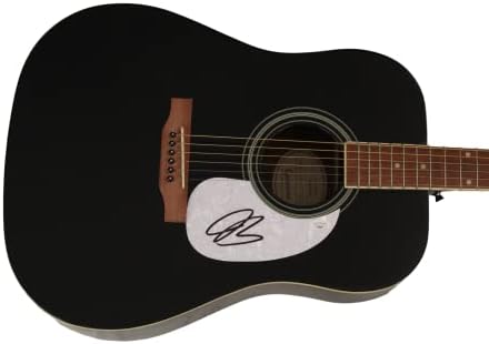 ג 'ו בונמאסה חתם על חתימה בגודל מלא גיבסון אפיפון גיטרה אקוסטית ב/ ג' יימס ספנס אימות ג 'יי. אס.