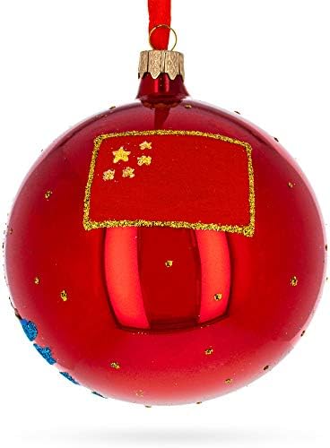 הבונד, שנחאי, סין זכוכית כדור חג המולד קישוט 4 סנטימטרים