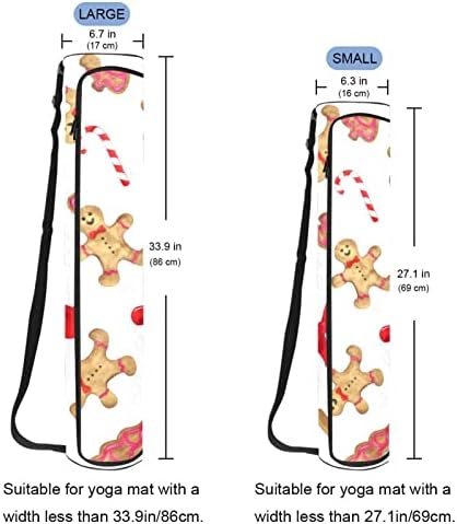חג המולד דפוס יוגה מחצלת תיק עם רצועת כתף יוגה מחצלת תיק חדר כושר תיק חוף תיק