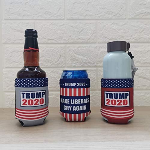 דונלד טראמפ 2020 בחירות לנשיאות ניאופרן משקה משקה בירה יכול לבקבוק מבודדים מגניבים מגניבים כיסוי שרוול