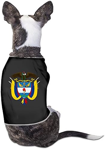 חתול חיית מחמד סמל דגל סמל אופנה רכה חולצת טריקו שרוול קצר לכלבים שחור גדול