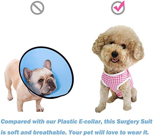 כלב של התאוששות חליפת הודעה ניתוח חולצה עבור גור, פצע מגן בגדי חיות קטנות כלבי חתולים