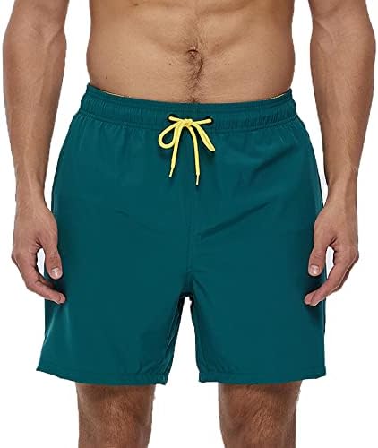 מכנסיים קצרים של Ursus Copia גברים גברים גברים מתיחים גזעי שחייה מכנסיים קצרים מהיר יבש עם כיסי רוכסן