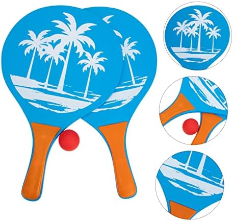 CLISPEED 1 SET BEACH BEAD BADMINTON מחבט טניס סט צעצועים מקורה צעצוע חיצוני חוף מחבט עץ מקצועי חוף מחבט טניס