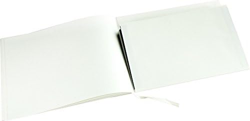 בזיכרון ספר אורחים הלוויה - פורמט דף פנימי רשמי-מצגת התאגרף-לבן טהור-גודל: 10.5 איקס 7.6