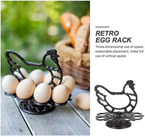 קבילוק שולחן העבודה דקור חווה עוף ביצה מחזיק השיש ברווז ביצת מתקן בודד מתלה מתכת חוט ביצה ארגונית תצוגה
