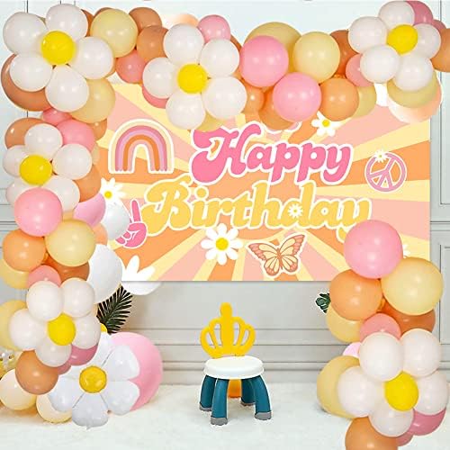 Boho Daisy Balloon Arch Kit Kit Macaron Balloon