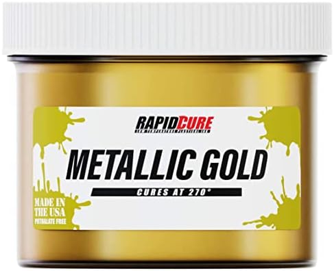 Rapid Cure® מדפסת מסך זהב מתכתית - דיו פלסטיזול לבד הדפסת מסך - ריפוי טמפרטורה נמוכה פלסטיזול על ידי