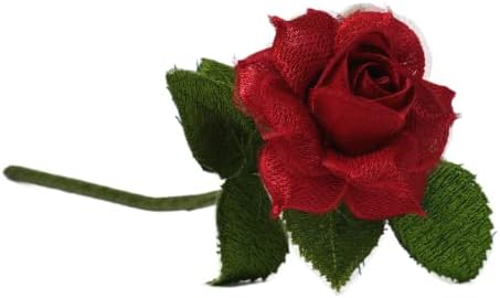 קמליה דבורים תחרה ורד פרח יום השנה ה -13 למשך 13 שנה לחתונה, פרח בעבודת יד לזוג בעל אשה