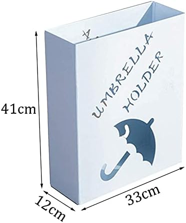 מטריית WXXGY מעמד מתכת מתכת רצפת ברזל יצוק דלי מטרייה למלונות ביתיים יכולים לאחסן 10 מטריות/לבן