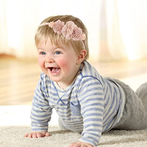 מתוק ותכליתי ילדים חדשים סימולציה פרח סרט פשוט קטן טרי תינוק אלסטי ניילון שיער להקת תינוק פרחוני