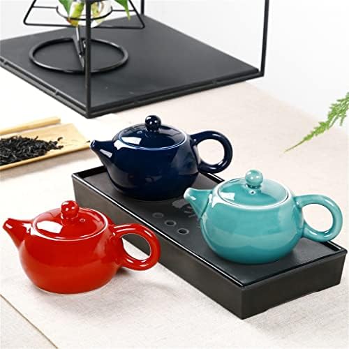 LDCHNH צבעי זגוגי עיצוב תה תה תה סטישינה אדום קומקום חרסינה מתנות תוכנות תה זיגוג קומקום קומקום
