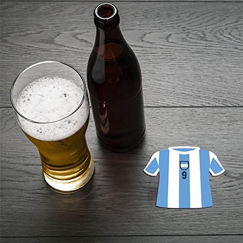 מחצלות בירה לאוהדי כדורגל ארגנטינה - משקאות קרטון ארגנטינאים משקאות מעוצבים כמו חולצות כדורגל -