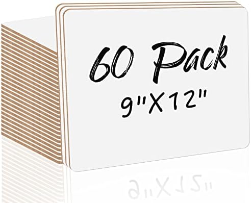 60 חבילה יבש למחוק לוחות בתפזורת כפול צדדי קטן יבש למחוק לוחות מחשב נייד חבילה מיני נייד לבן לוחות סט לילדים תלמידי