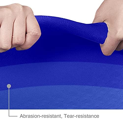 כחול חד קרן מתקפל התעמלות מחצלת יוגה מחצלת כרית החלקה לאבד משקל עמיד למים ספורט מחצלת תרגיל עבור חדר כושר פילאטיס