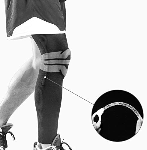 1 זוג סיליקון אביב תמיכת הברך כרית כדורסל המניסקוס פיקת הברך מגן דחיסת רגל שרוול ספורט כדורגל