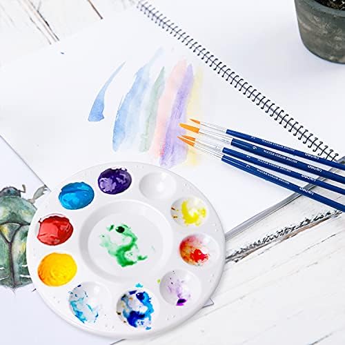 6 חבילה צבע מגש לוחות פלסטיק צבע משטחים לילדים וסטודנטים אמנות ציור לוחות