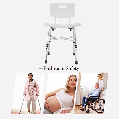 מתכוונן רפואי מקלחת כיסא אמבטיה ספסל אמבטיה מושב שרפרף להסרה משענת מתכוונן גובה רגליים בטיחות מקלחת כיסא