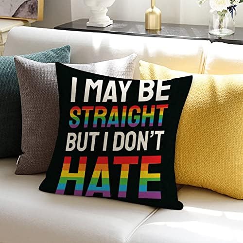 יכול להיות שאני ישר אני לא שונא לזרוק כרית כיסוי כרית רומנטית מארז שוויון מגדרי להטבים גאווה הומוסקסואלית