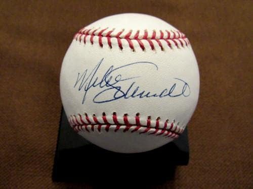 מייק שמידט פילדפיה פיליס חתם חתימה על אוטומטי OML בייסבול PSA/DNA מארז מנטה - כדורי בייסבול עם חתימה