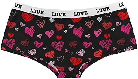 תחתונים קצרים של יום האהבה סקסי לנשים ללא תופעה להלבשה תחתונה עם תת-מותרים נמוכים תחתונים של תחתוני
