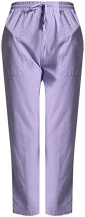 מכנסיים מזדמנים של Miashui לנשים בכושר רופף מכנסיים מזדמנים של נשים ישר חליפות מכנסיים גבוהים