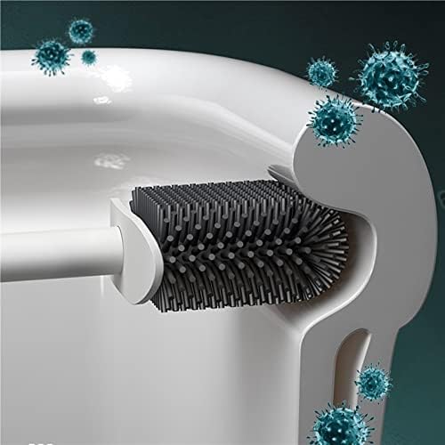 מברשת אסלה של Bedre, מברשת שירותים אמבטיה TPR סיליקון ראש מהיר לניקוי כלים נקייה ניקוי מברשת מכשירי