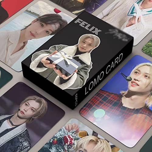 55 מחשבים Stray123Kids כרטיסי LOMO Fe אלבום חדש Photocard הגדר תמונה אישית תמונות גירוי מתנה סחורות מתנה