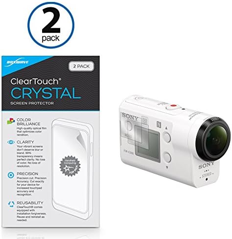 מגן מסך גלי תיבה התואם ל- Sony FDR -X3000 - ClearTouch Crystal, עור סרט HD - מגנים מפני שריטות עבור Sony