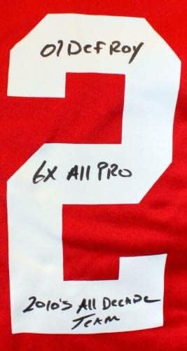 פטריק וויליס חתימה אדומה של נייקי גופיית שחקן בדימוס W/ 3 Insc- BA W HOLO - גופיות NFL עם חתימה