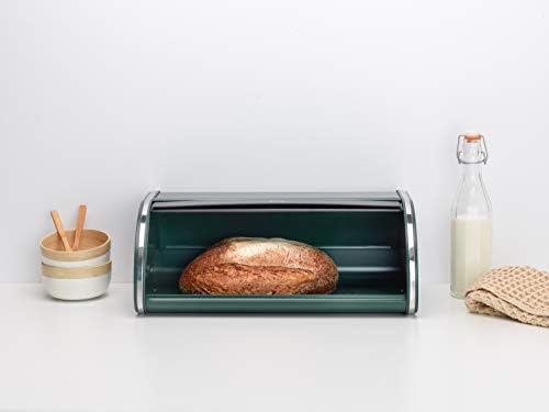 ברבנטיה רול למעלה לחם תיבת גדול מול פתיחת שטוח למעלה לחם תיבה, מתאים 2 כיכרות, אידיאלי עבור מטבח דלפק