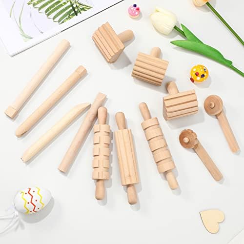 ילדים צעצועי ילדים דוגמנות חימר חימר עשה זאת בעצמך סט כלי עץ צעצועי עץ חרס כלי סטי חרס חימר כלים