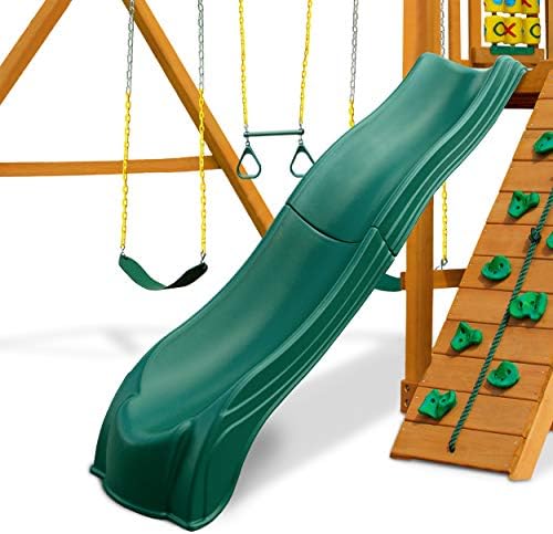 Swing-N-Slide WS 5033 שקופית גל אולימפוס מגלשת פלסטיק עבור 5 'סיפונים, ירוק