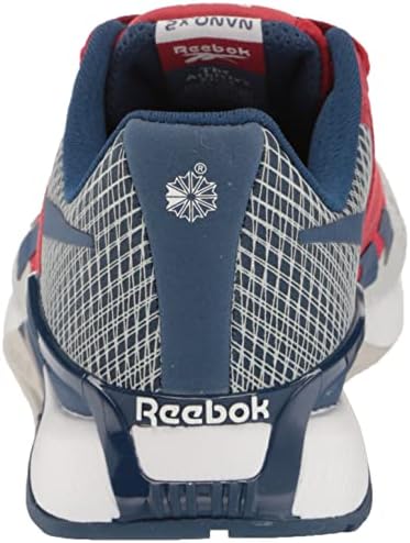 Reebok Unisex MDF60 נעל ריצה, אפור טהור/פלאש אדום/כחול באטיק, 9 גברים ארהב