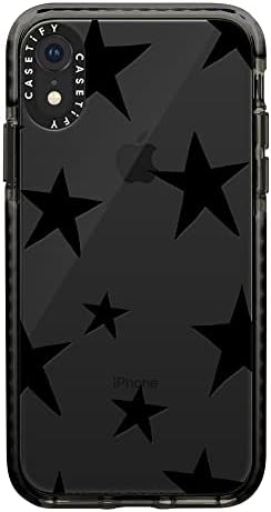מארז ההשפעה של Casetify עבור iPhone XR - Stars Black - ברור שחור