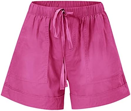 מכנסיים קצרים של ג'ובבו לנשים מכנסיים מזדמנים קיץ קלים משקל קלסטי אימון אימון קצר של מכנסיים צבעוניים