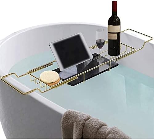XJJZS נשלף אמבטיה מגש מדף מדף תמיכה אמבטיה מתלה מקלחת שולחן מקלחת מתלה מתלה נשלף (צבע: B, גודל