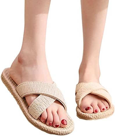 סנדלי בנות גאוקסין קשיות שטוחות לנשים נעליים מזדמנות תחתונות נעלי סעדים חוף בגודל 9 נעלי נשים מזדמנים