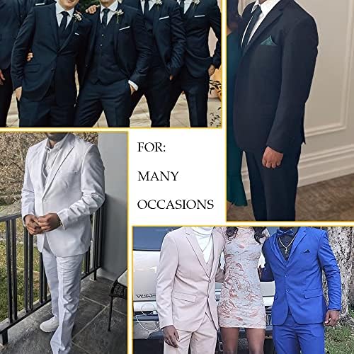 חליפת גברים 3 חלקים רזים מתאימים לחתונה עסקית רשמית 2 כפתורים מכנסי אפוד בלייזר סט טוקסידו