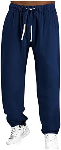 מכנסי מטען של Xiaxogool Mens, מכנסי טרנינג לגברים פלוס מכנסי טרנינג אימון אתלטים פעילים לגברים לגברים