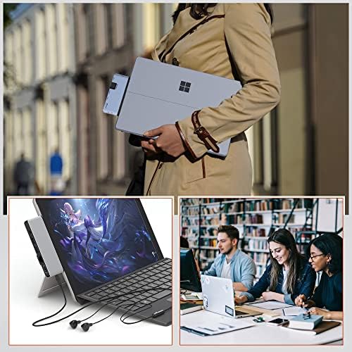 Surface Pro 9 תחנת עגינה של רכזת עם 4K HDMI+USB-C Thunderbolt 4+USB 3.0+100M Ethernet+Audio+SD/TF