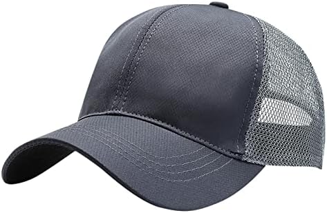 מזדמן בייסבול כובע נשים וגברים מתכוונן אבא כובע אופנתי כפת כובעי עם מגן קרם הגנה ריצה טניס כובע