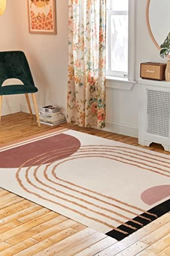 שטיח שטיחים גיאומטריים של Leevan Boho שטיחי בית חווה 4x6ft שטיחים ארוגים שטיחים שטיח שטיח שטיחים שבטי שטיח