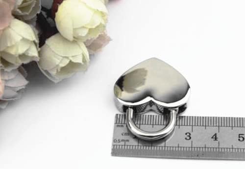 Beespring 1 חלקים חתיכות בצורת לב שלד מפתח חתונה קשת מנעול קשת כסוף מתנה ליום האהבה