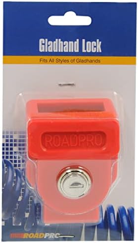 RoadPro RP1011LK מנעול GladHand עם מארז מעוצב כבד ו -2 מפתחות