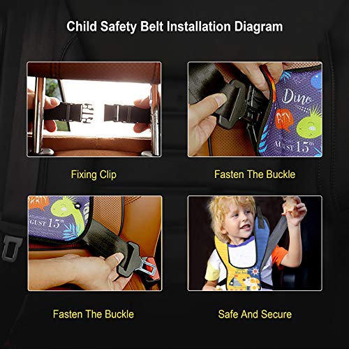 שמאי חגורת בטיחות לילדים לילדים, מגן על חגורת בטיחות ברכב מתכוונן, כיסוי חגורת בטיחות רכה אוטומטית