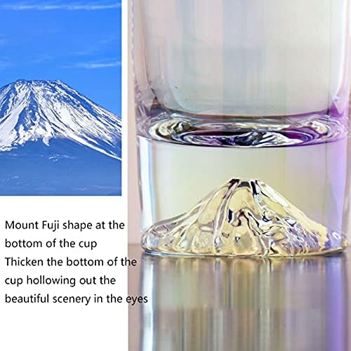 ספל שתיית כוס שלג כוס זכוכית צבעונית כוס 4 חלקים סט 9 oz ו- 10oz אופציונלי. מיץ חלב קפה זכוכית זכוכית עופרת