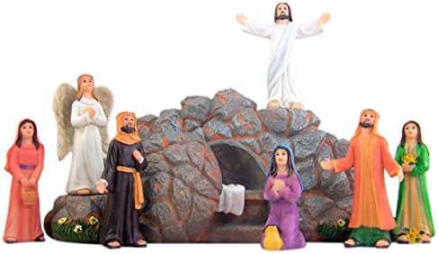 דתי שמונה חלקים שרף תחיית תחיית פסל ישוע המשיח קבע קישוט