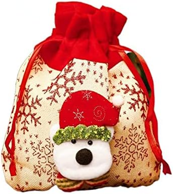 MBeta חג המולד ממתק תפוח תיק מתנה צבי דוב סנטה קלאוס קניון קניון קישוטים לחג המולד